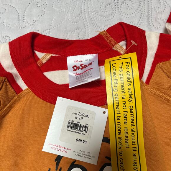 Hanna Andersson Dr Seuss Max PJ Set Size 12 - Picture 4 of 4